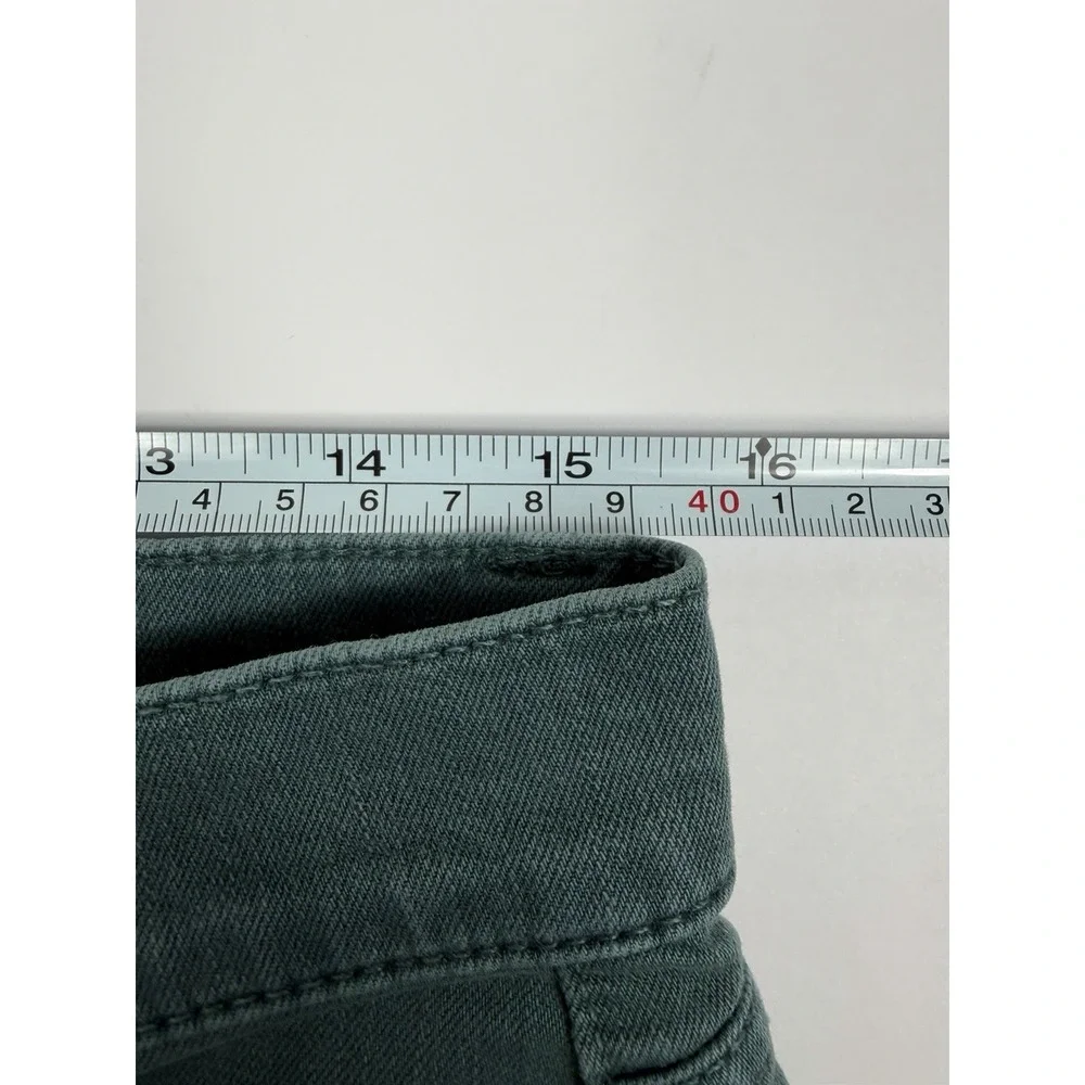 LOFT Modern Skinny Crop Jeans Womens 10 Green Teal Stretch Denim Pants - Picture 7 of 10